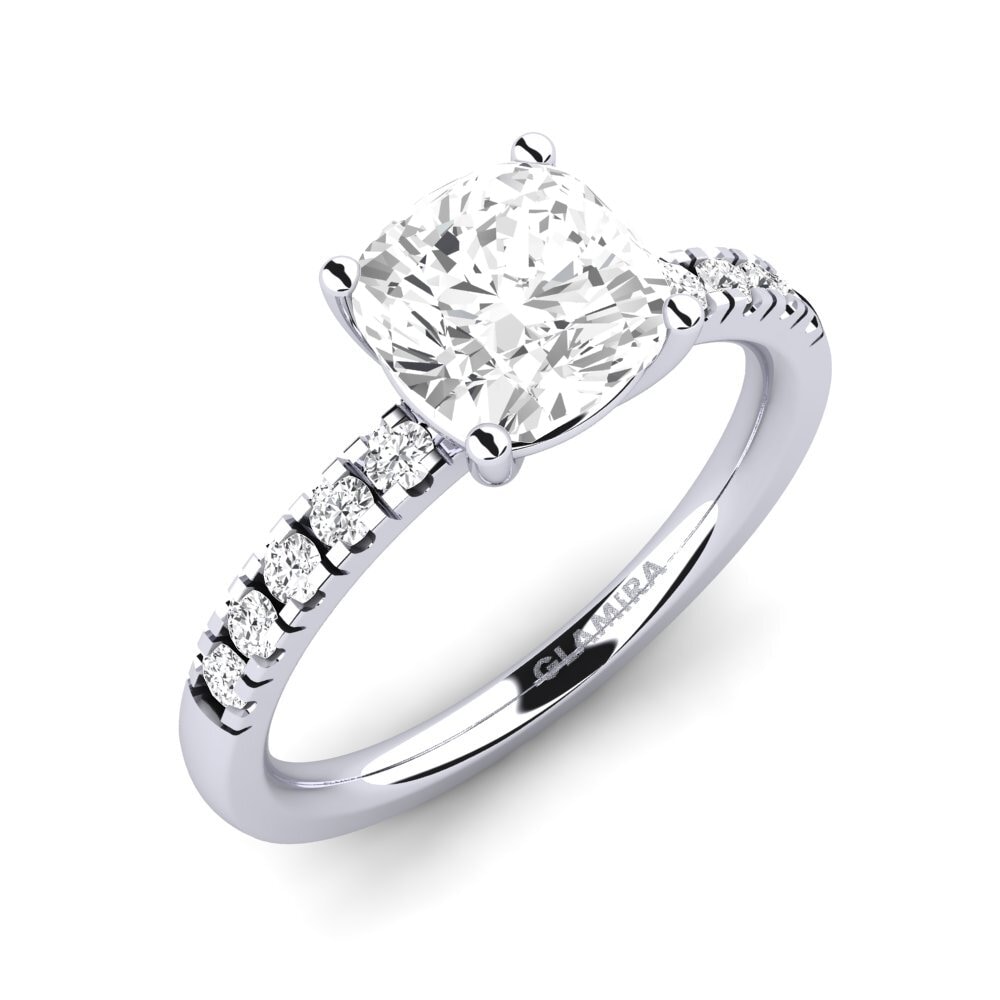 White sapphire Engagement Ring Allison