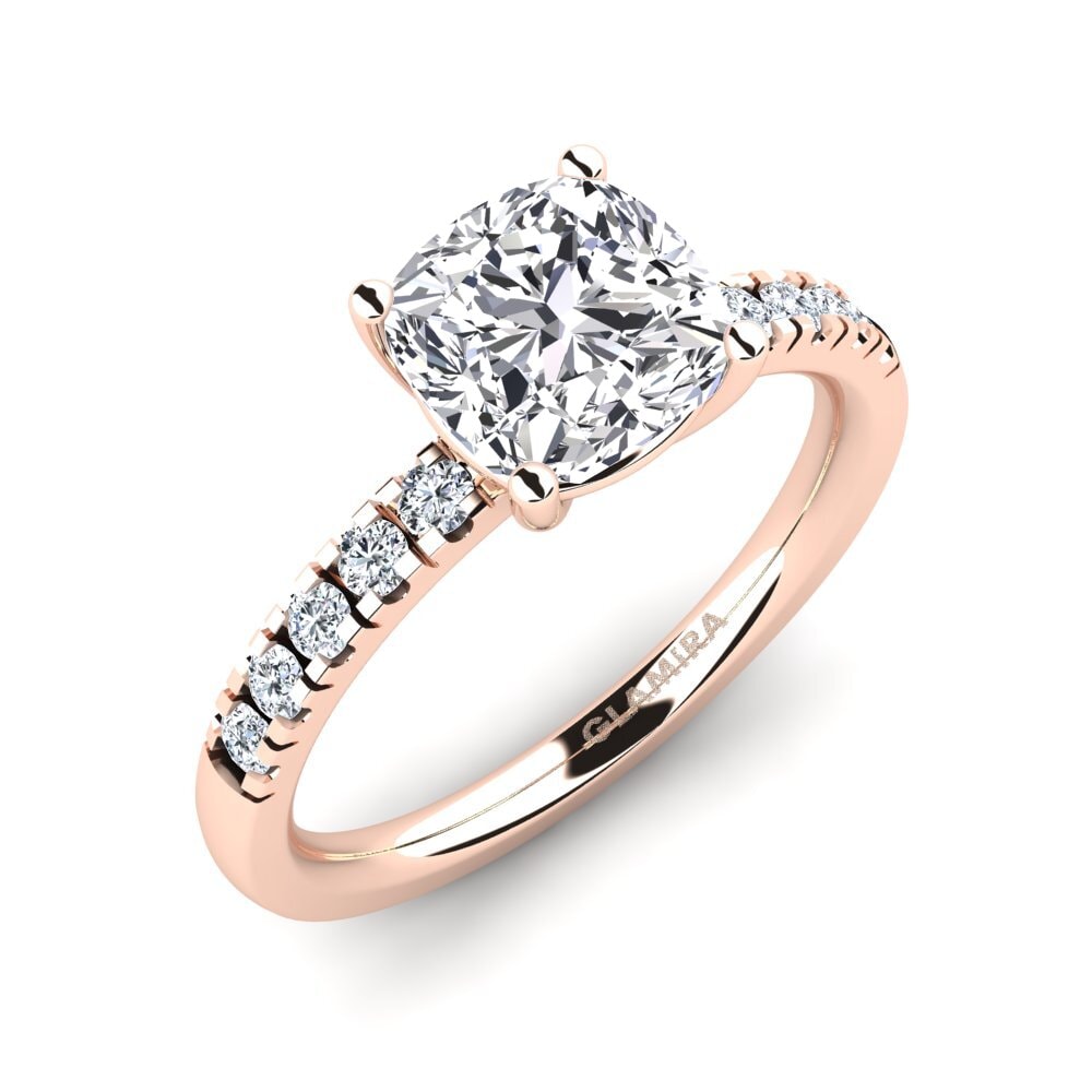 18ct Rose Gold Engagement Ring Allison