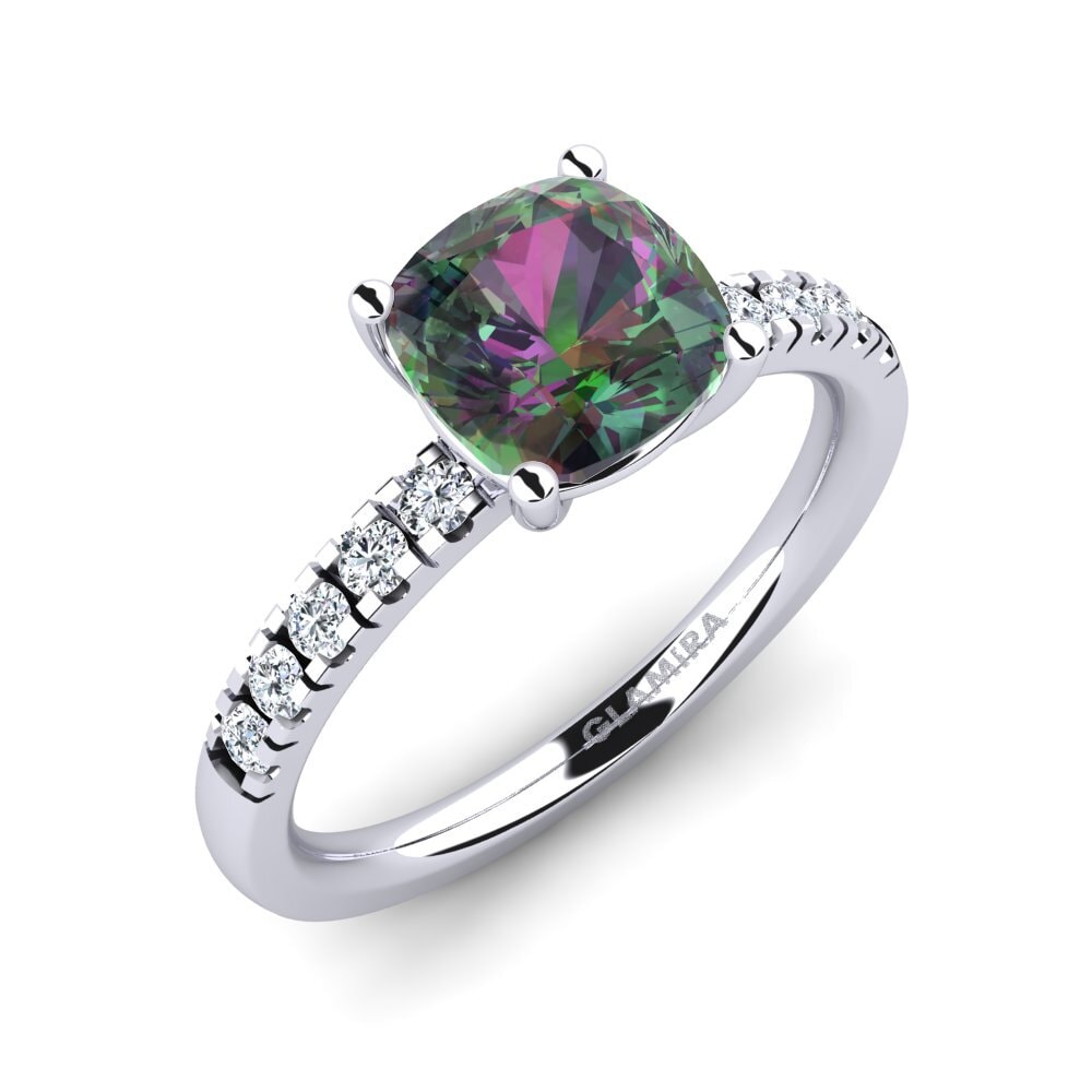 Mystic Topaz Engagement Ring Allison