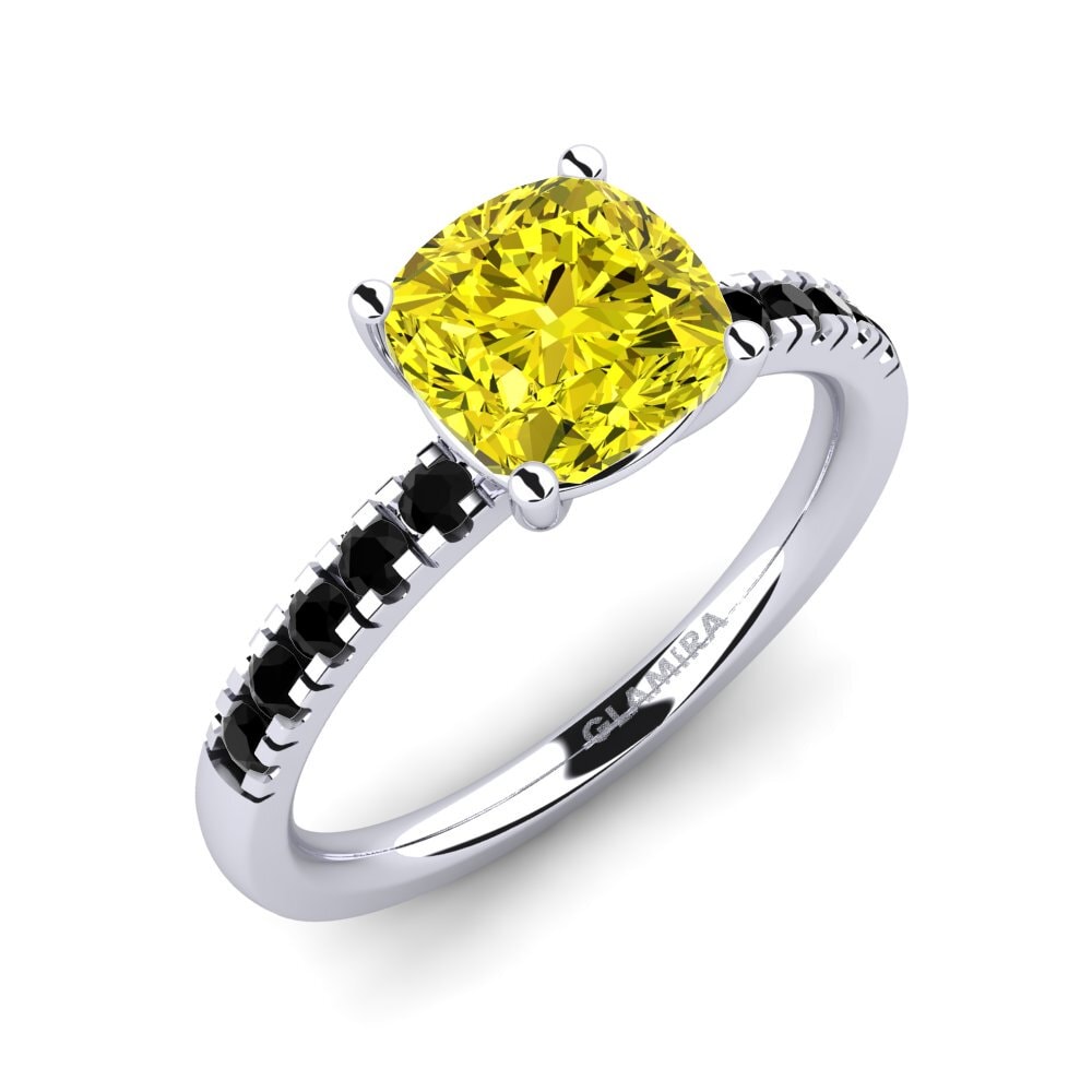 Gul Diamant Forlovelsesring Allison