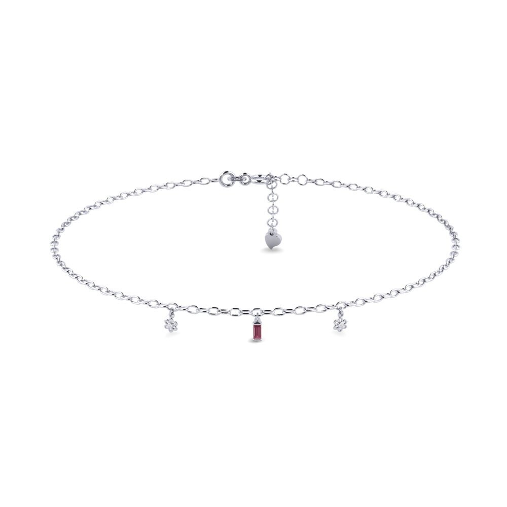 Rhodolite Garnet Women's Anklet Frisco