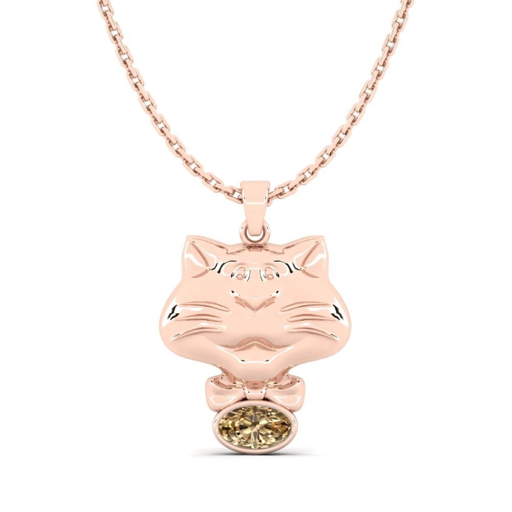 14ct Rose Gold Brown Diamond Kid's Pendant Krause