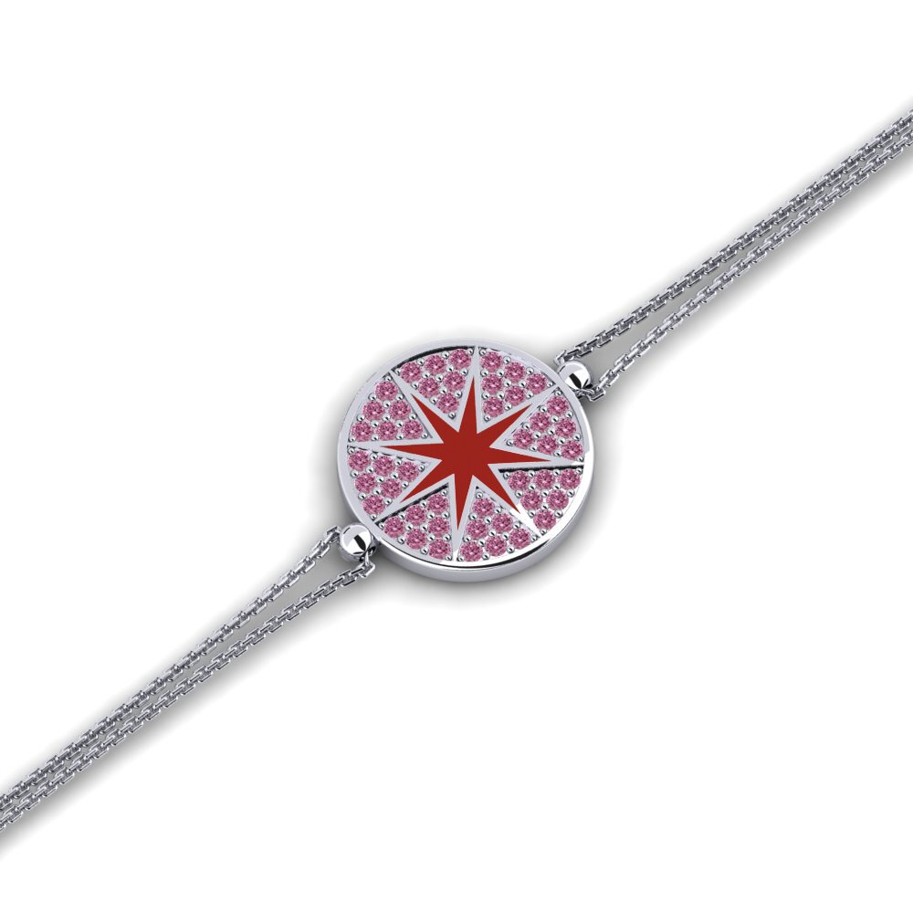Rhodolite Garnet Women's Bracelet Abries