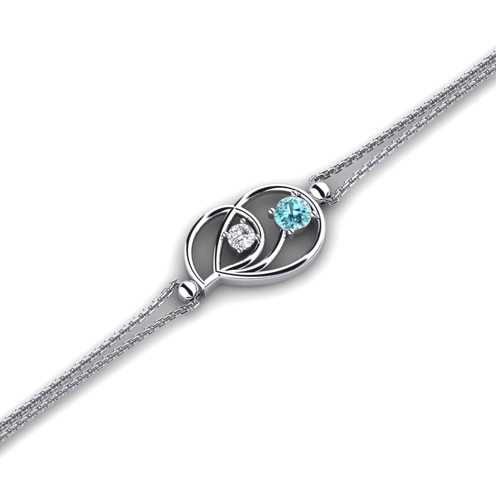 Blue Zircon Women's Bracelet Adduction