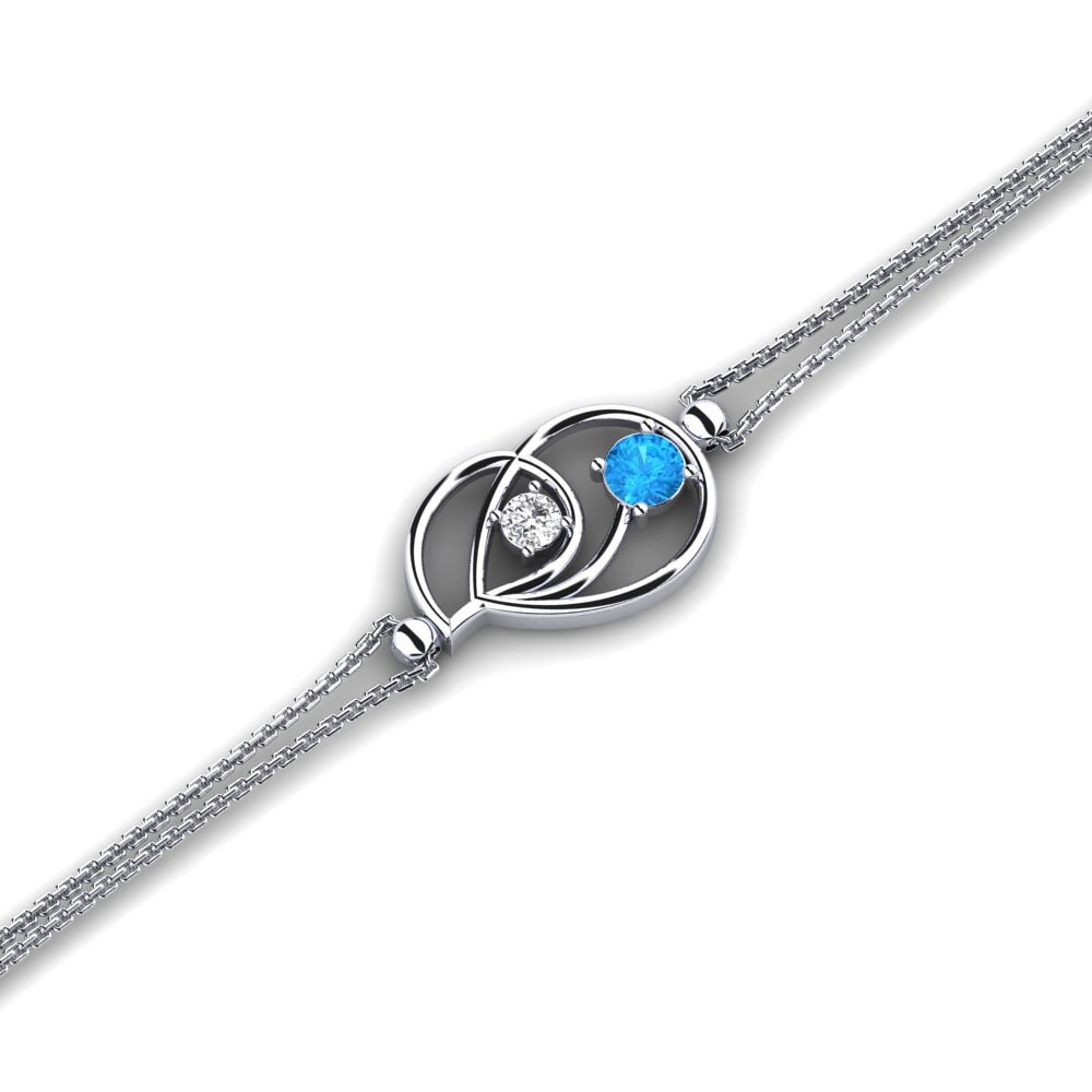 Blue Topaz Women's Bracelet Adduction