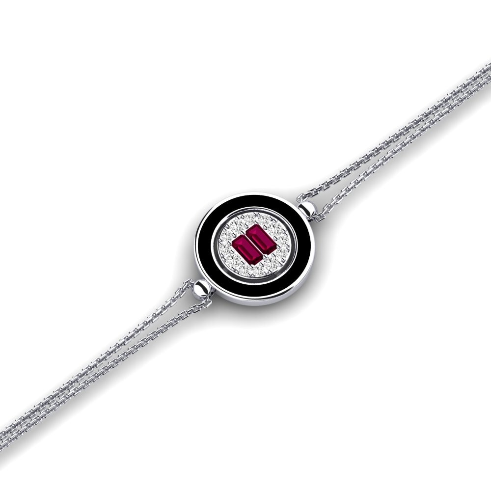 Rhodolite Garnet Women's Bracelet Akio