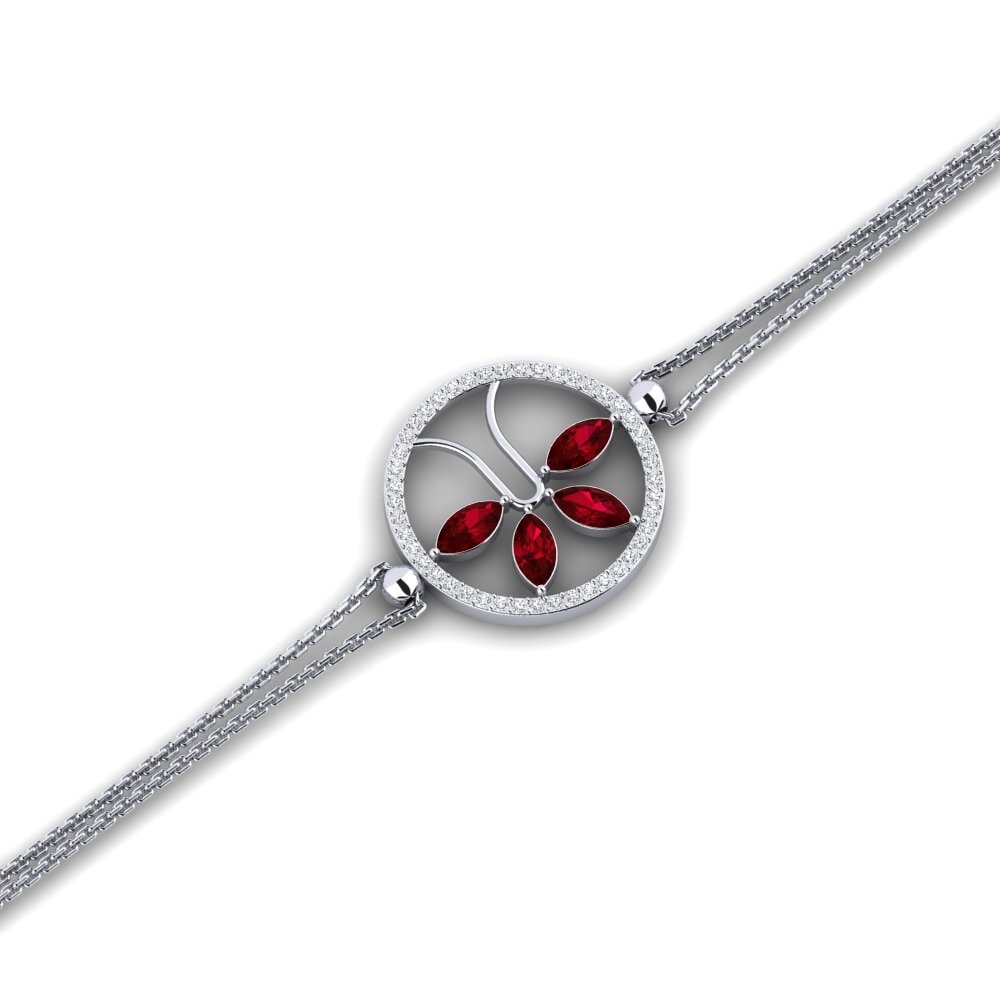 Marquesa Circonita Roja Pulsera de Mujer Alven