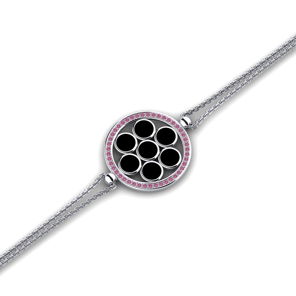 Rhodolite Garnet Women's Bracelet Amide