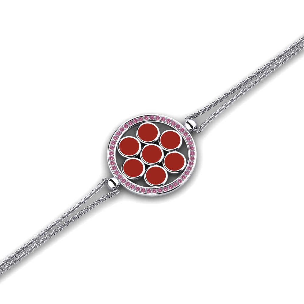 Rhodolite Garnet Women's Bracelet Amide
