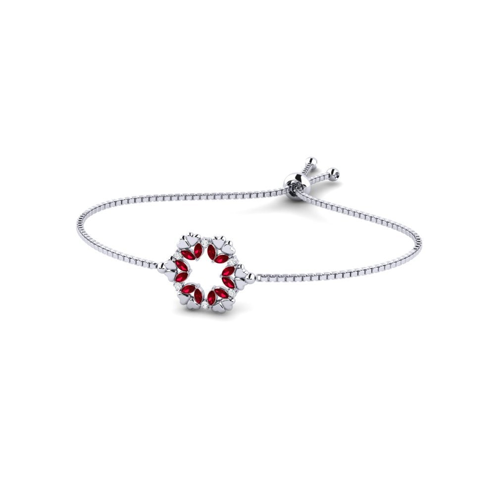 Marquesa Circonita Roja Pulsera de Mujer Annul