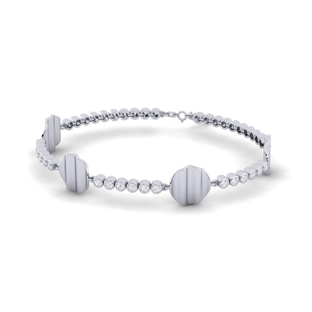 Paladio Zafiro blanco Pulsera de Mujer Bely