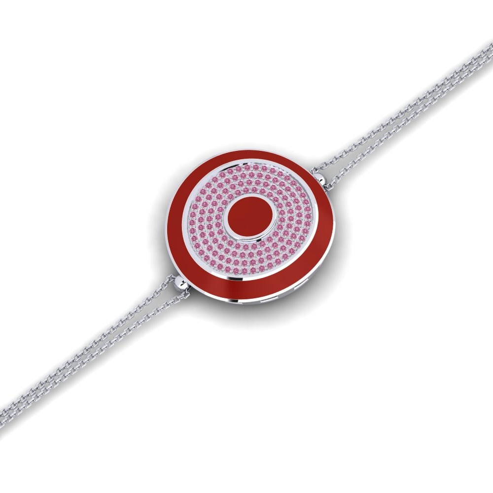 Rhodolite Garnet Women's Bracelet Beskese