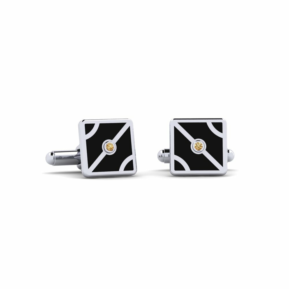 Brown Diamond Cufflink Cosing