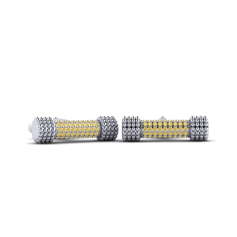 Gul Diamant Manchetknap Ondoyer