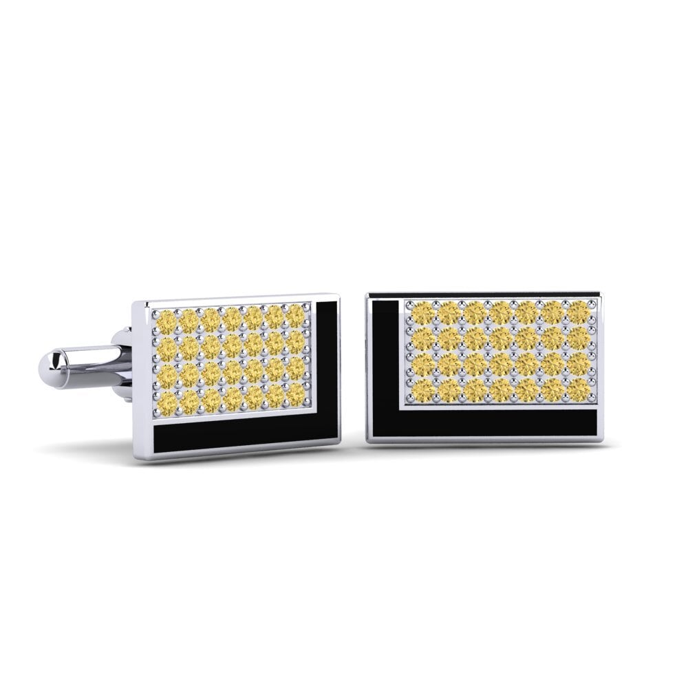 Gul Diamant Manchetknap Probes