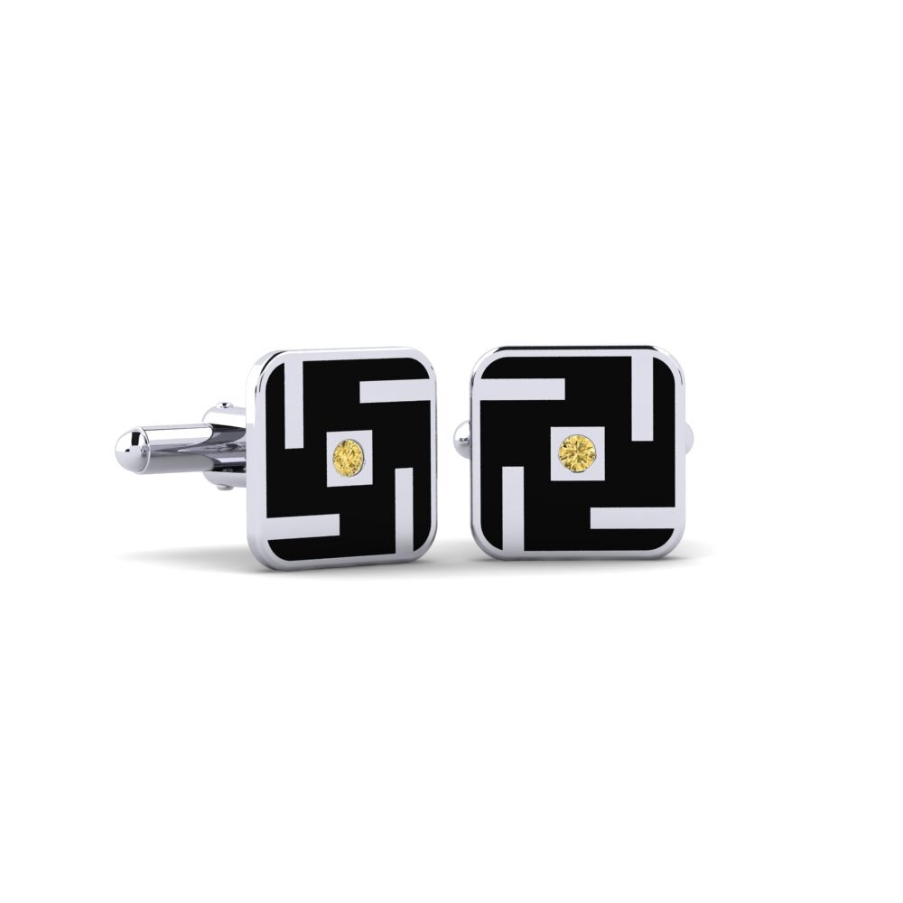 Gul Diamant Manchetknap Rego