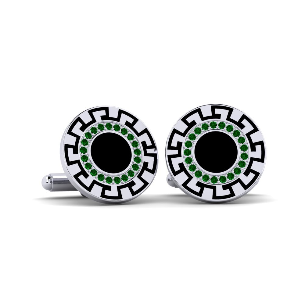 Green Zirconia Cufflink Stuah