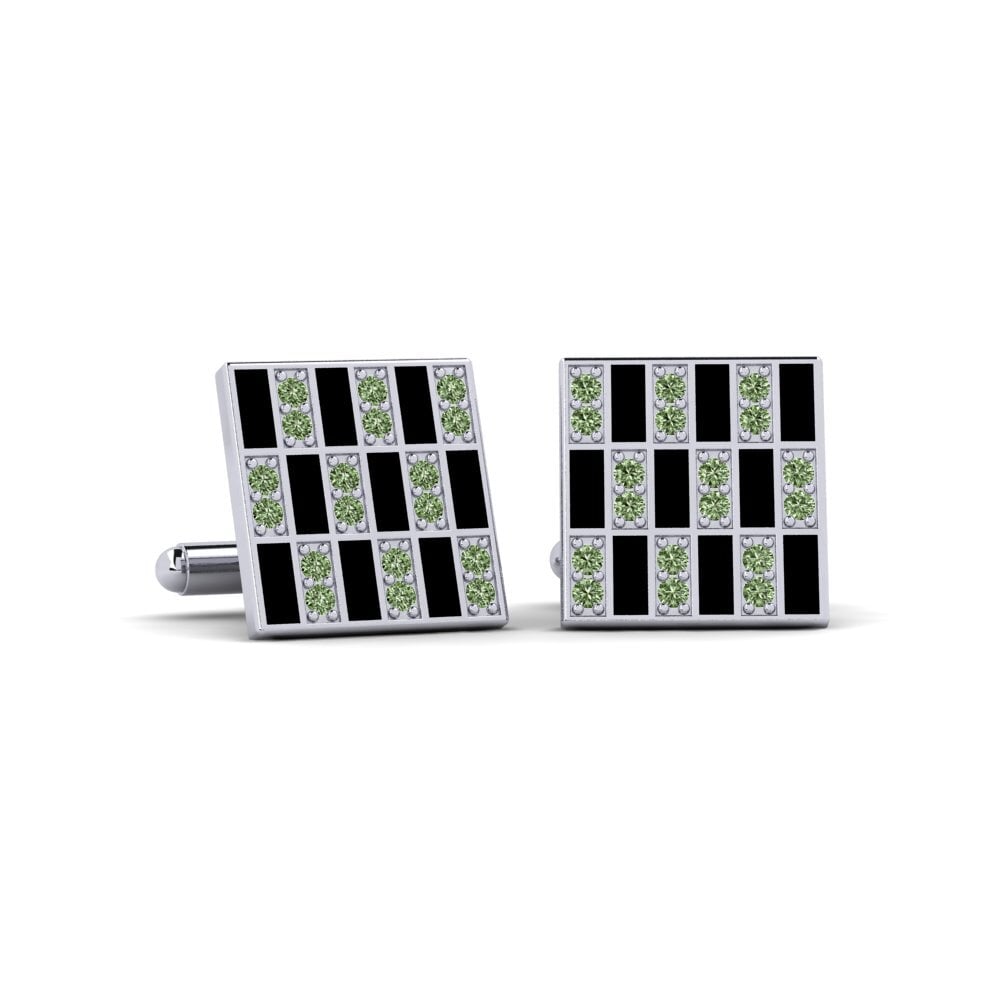 Green Diamond Cufflink Usion