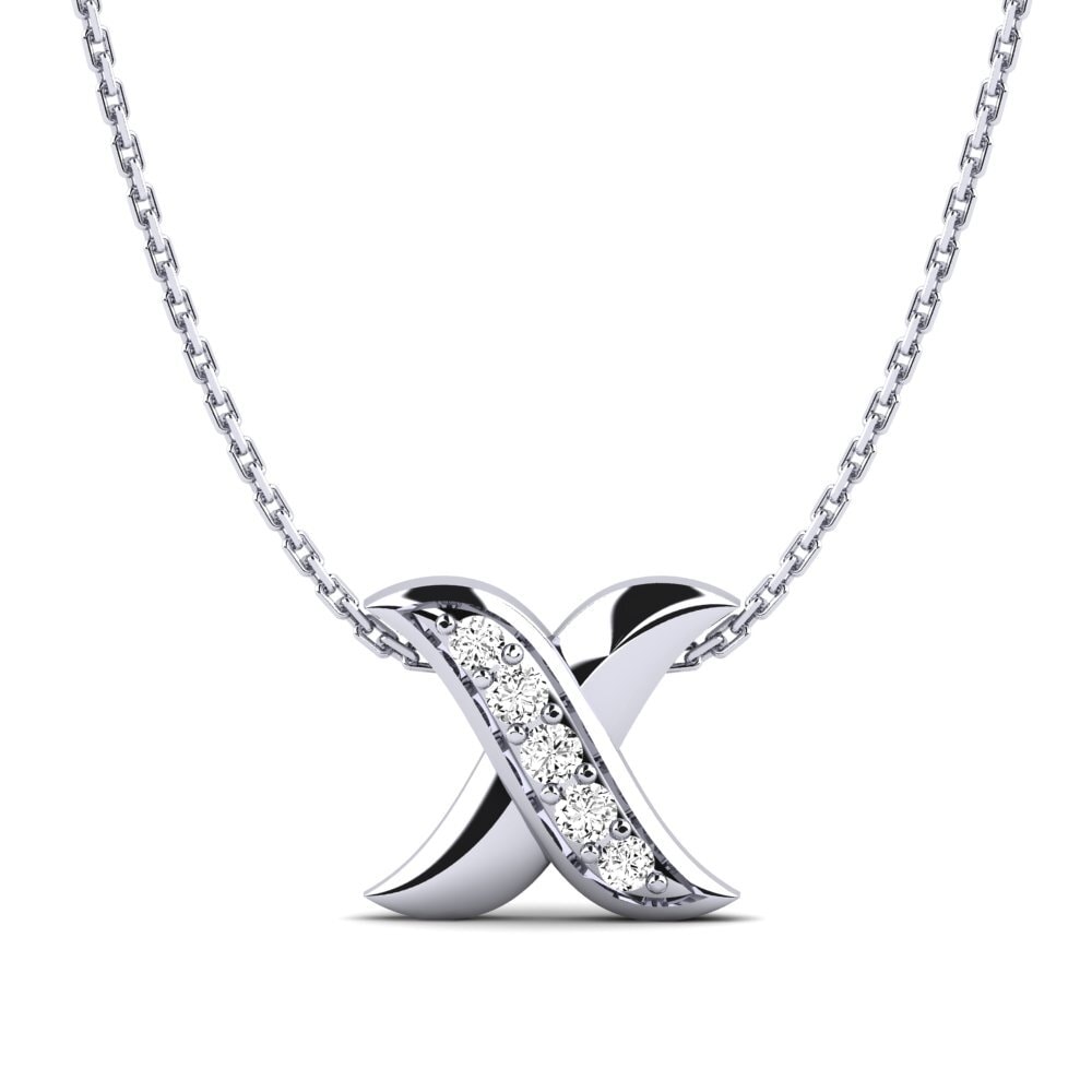 Platino 950 Moissanita Collar de Mujer Wilda