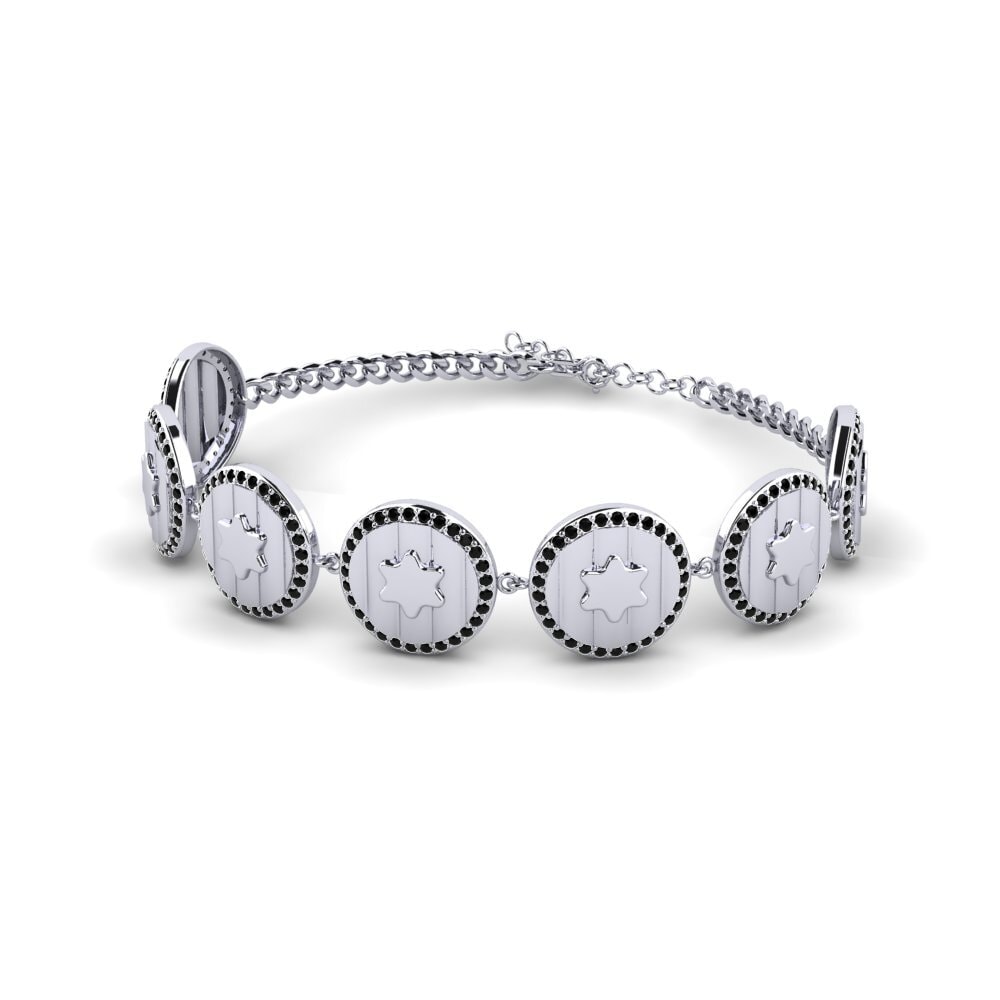950 Palladium Black Diamond Women's Bracelet Chaunceey