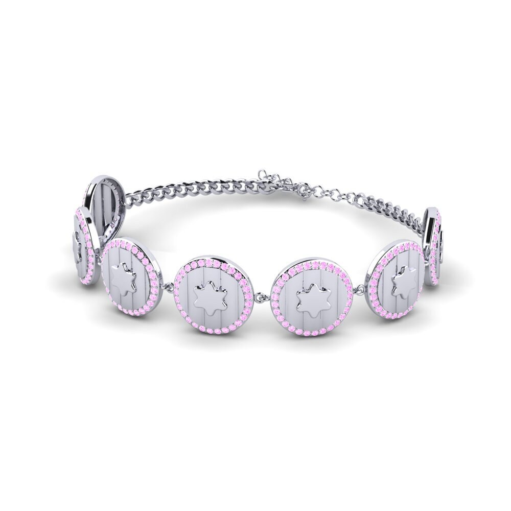 Pink Sapphire Women's Bracelet Chaunceey