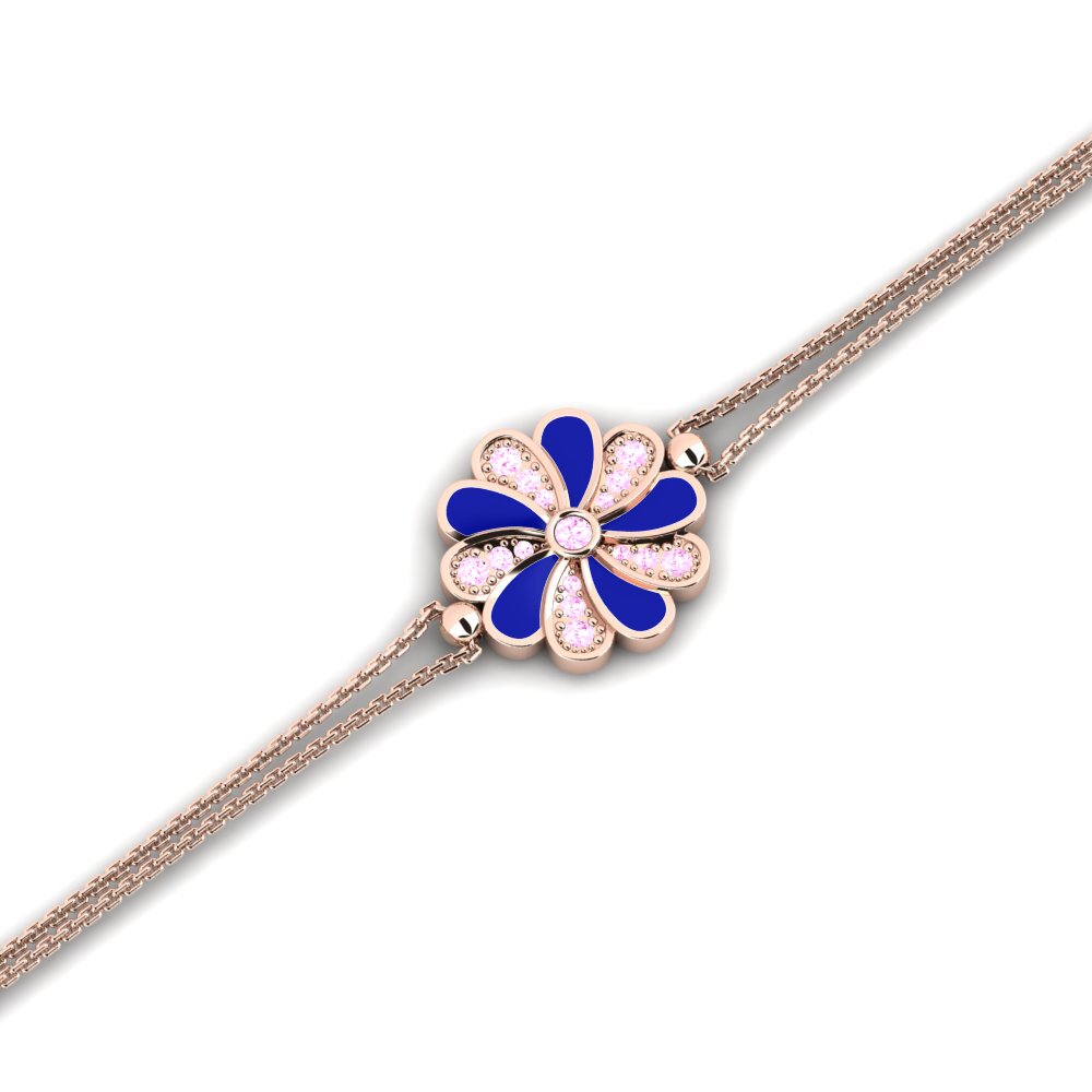 Pink Sapphire Women's Bracelet Dame