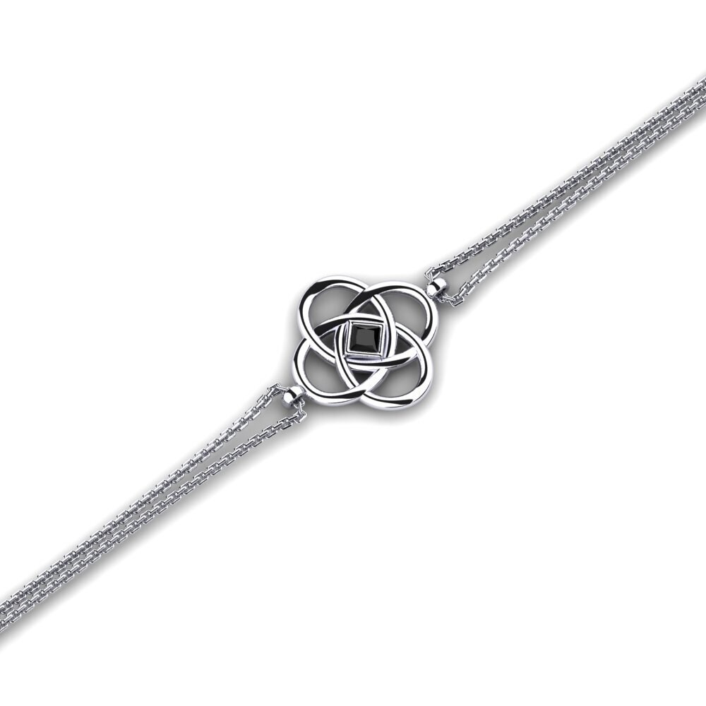 Princesa Zafiro negro Pulsera de Mujer Euqaigro