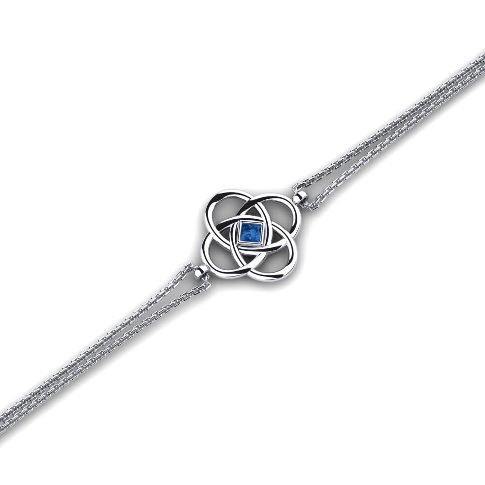 Princesa Circonita Azul Oscuro Pulsera de Mujer Euqaigro