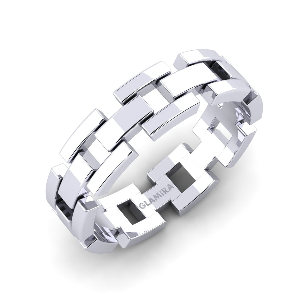 18k White Gold Ring Cambre