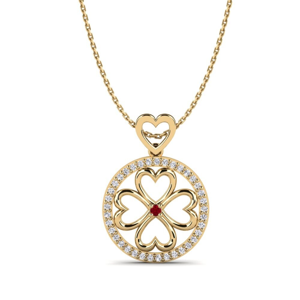 Red Zirconia Women's Pendant Elaine