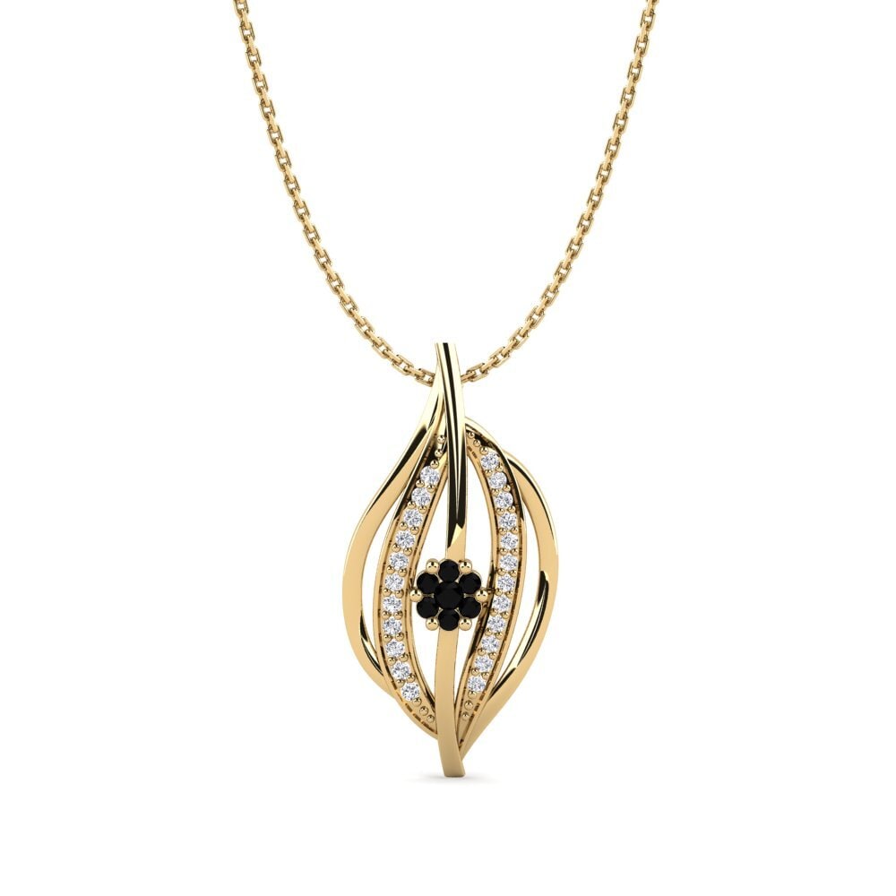 Saphir noir Collier pour femme Bathilda