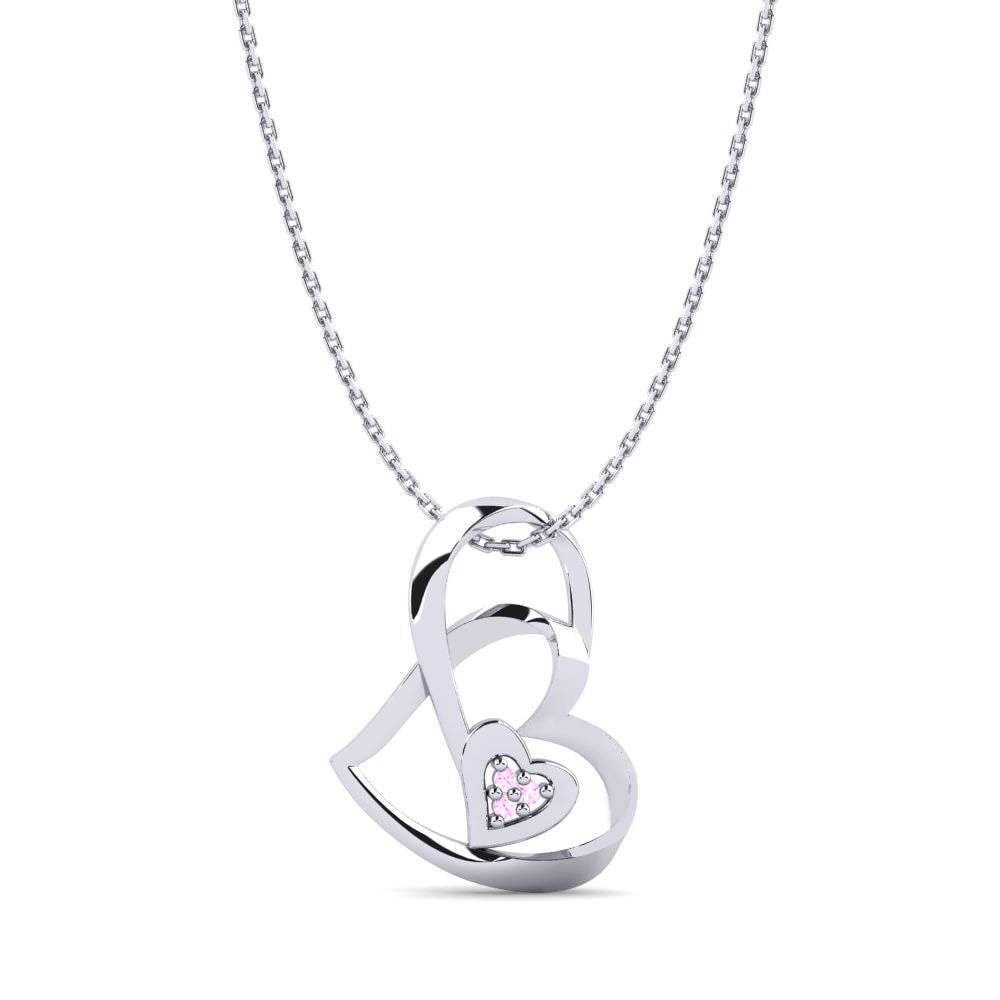 Zafiro Rosado Collar de Mujer Freda