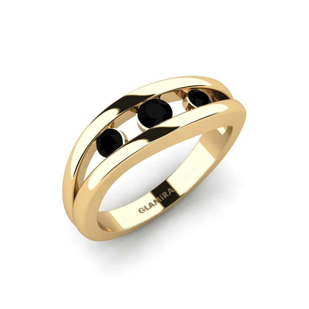 Black Diamond Engagement Ring Anastasia