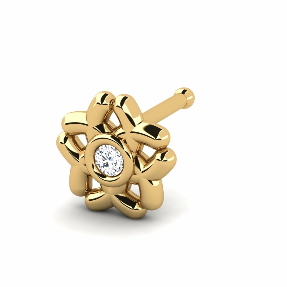 9K Geel Goud Neus Pin Markedly