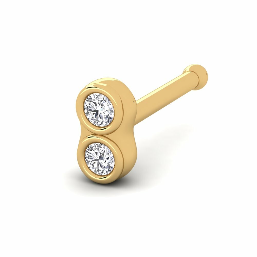 9K Geel Goud Neus Pin Markup
