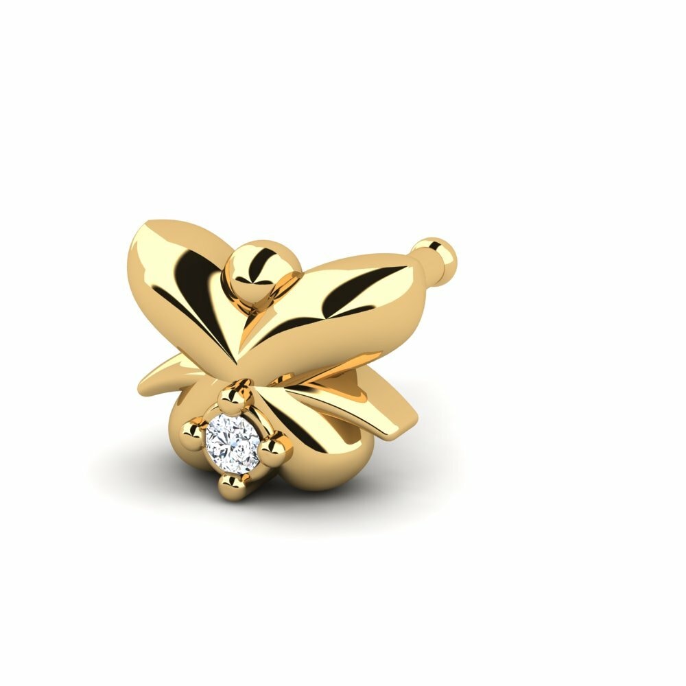9K Geel Goud Neus Pin Mekselmina