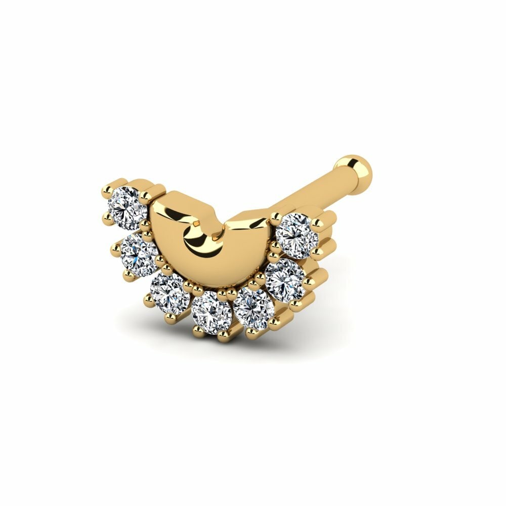 9K Geel Goud Neus Pin Mlar