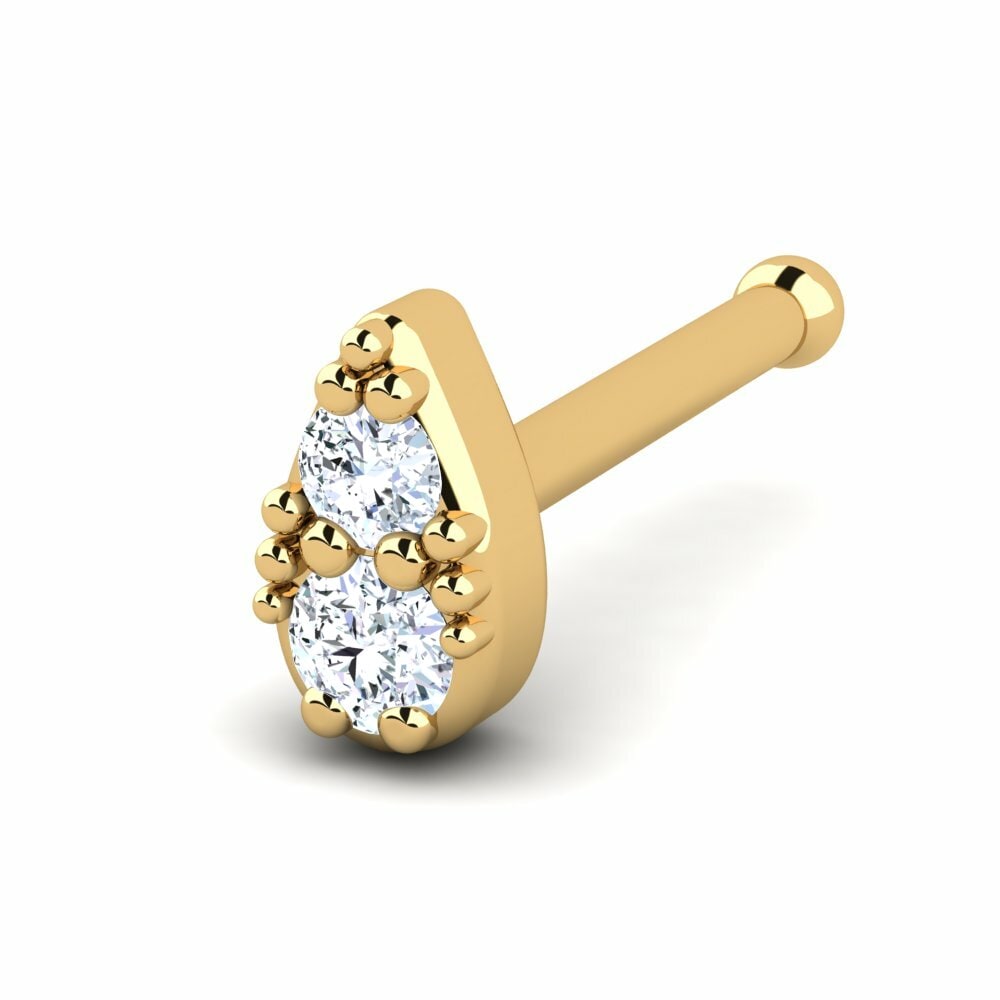 9K Geel Goud Neus Pin Nalinen