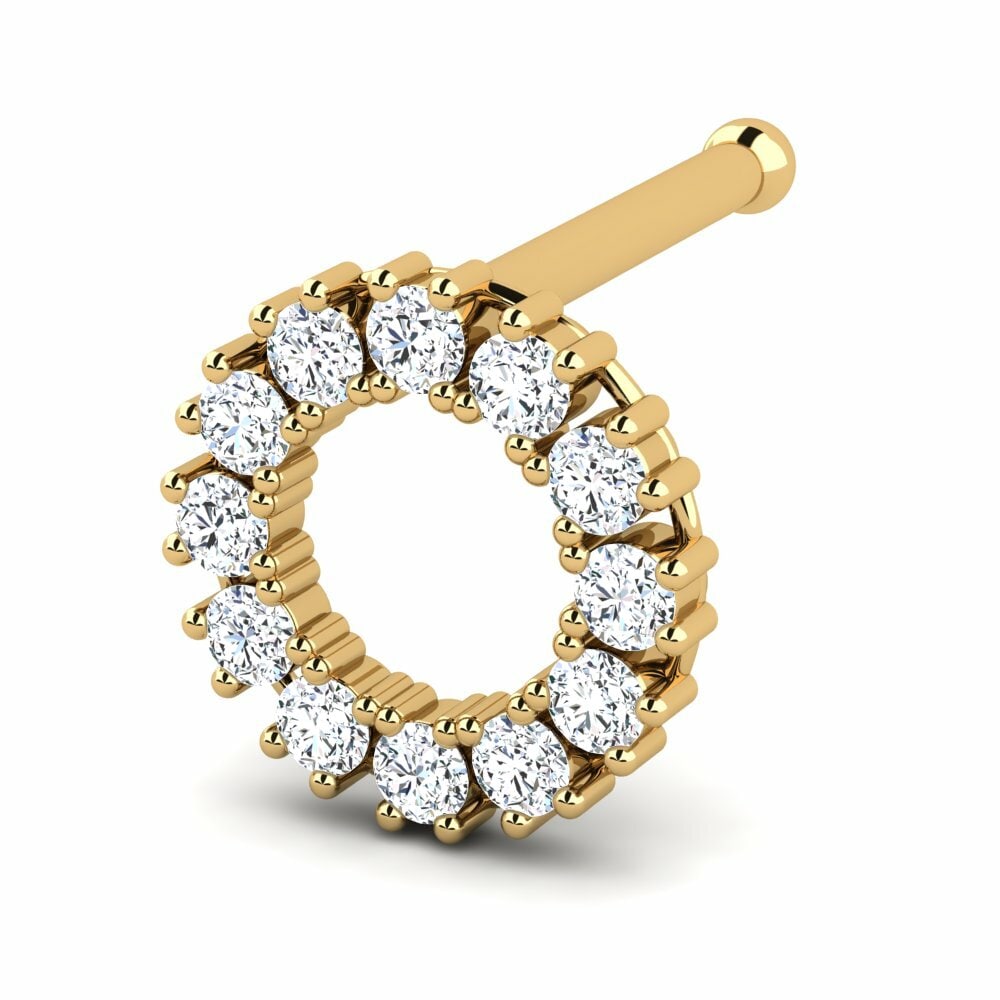 9K Geel Goud Neus Pin Nasser