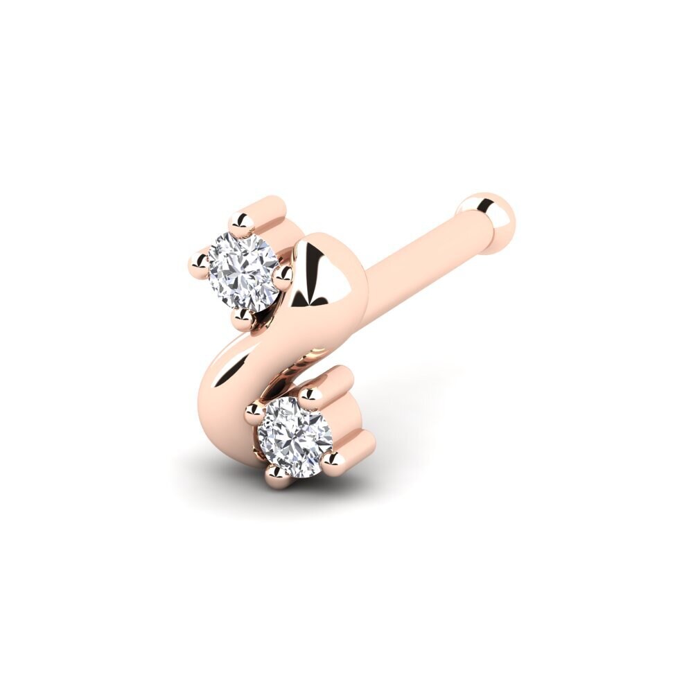 Piercing Red Color Compre GLAMIRA Piercing Nariz Placing en corte Redondo 0.012 Quilates ...