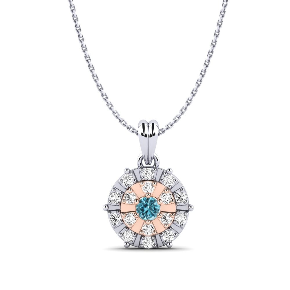Blue Zircon Pendant Myra