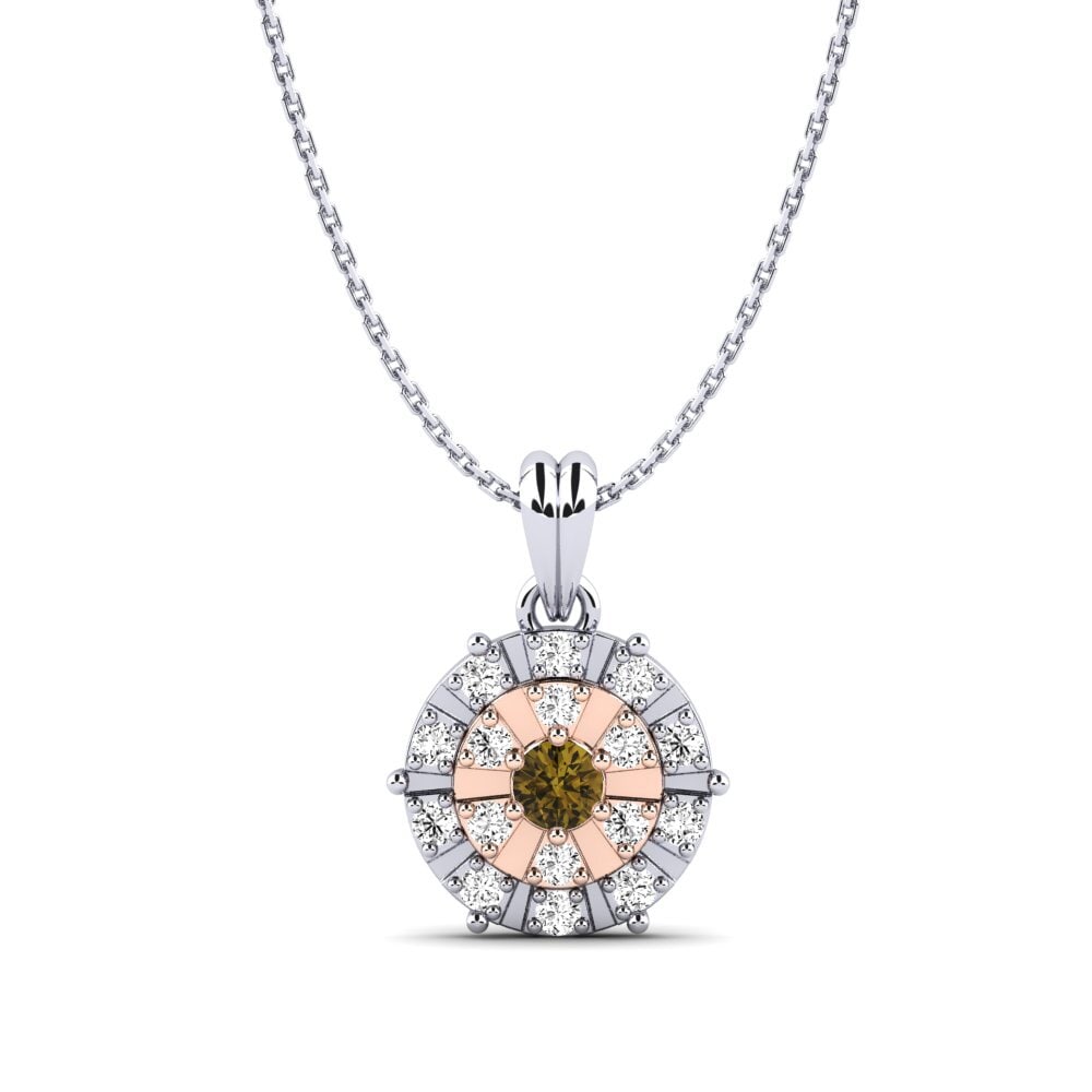 Circón Marrón Colgante de Mujer Myra