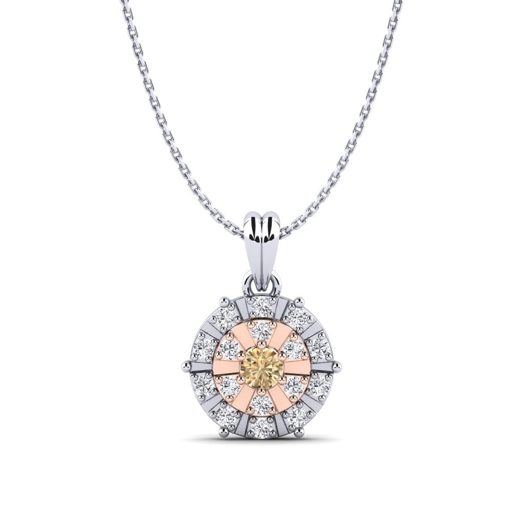 Brauner Diamant Damen anhänger Myra