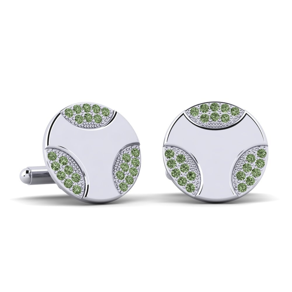Green Diamond Cufflink Comdg