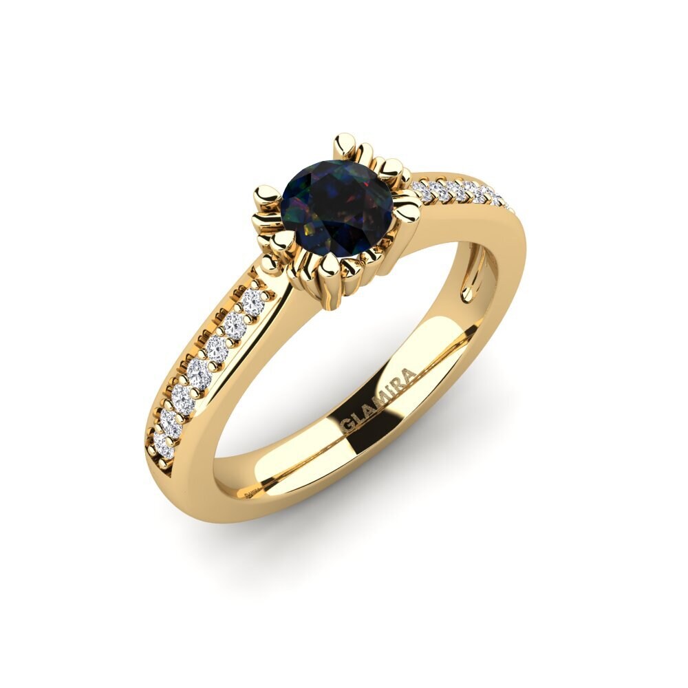 Black Opal Bridal Set Snazy Ring A