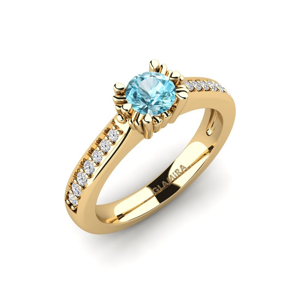 Blue Zircon Bridal Set Snazy Ring A