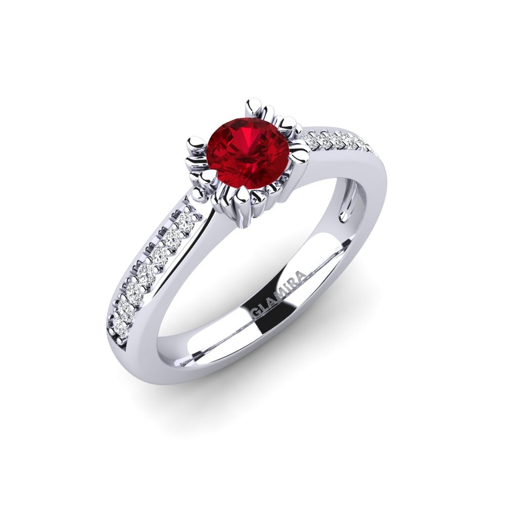 Bague De Mariée En Argent Plaqué Or Blanc 14k Avec Diamant De Labo 2 Carats - Taille Personnalisable