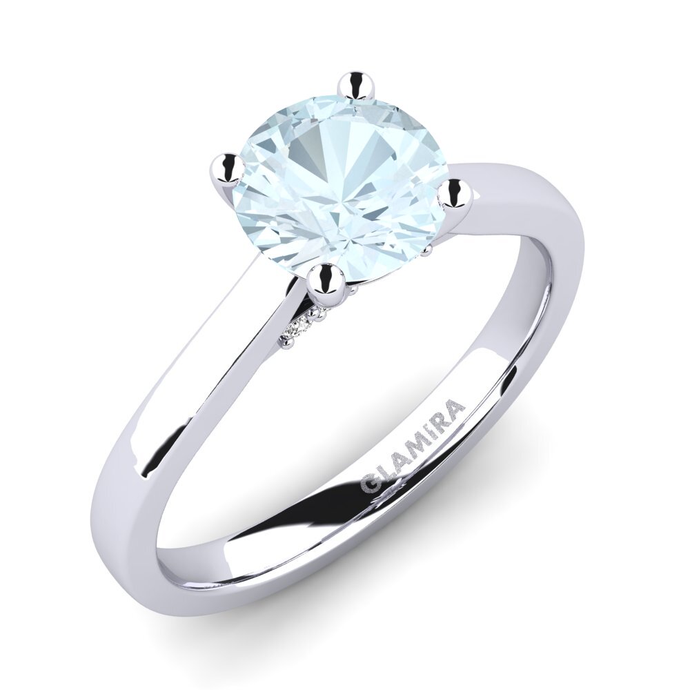 Aquamarijn Verlovingsring Violet 1.0 crt