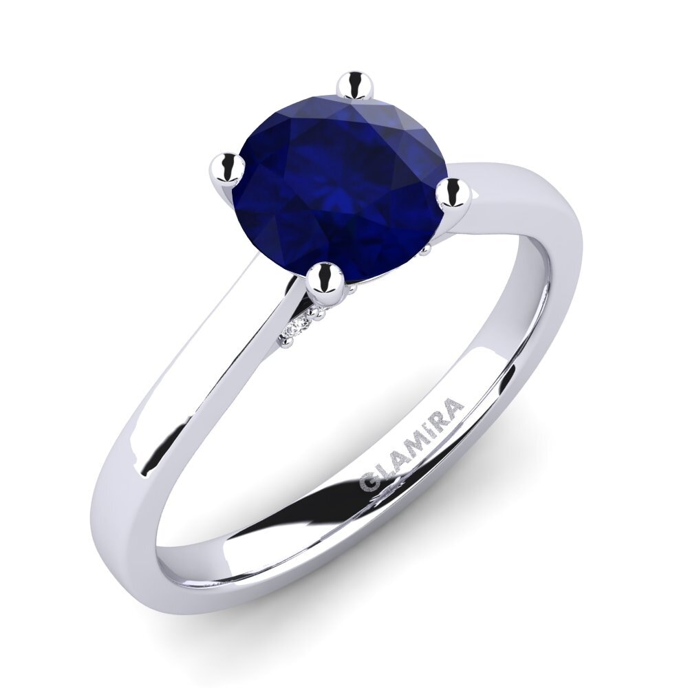 藍寶石 訂婚戒指 Violet 1.0 crt