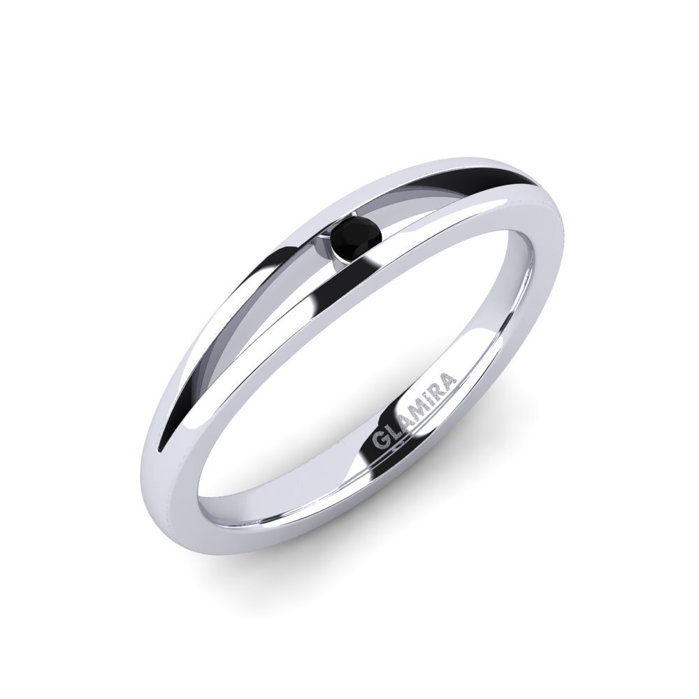 Diamant Noir Bague de fiançailles Jessica 0.03crt